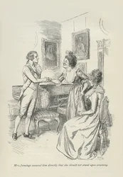 La signora Jennings gli assicurò subito che non avrebbe fatto cerimonie, 1896