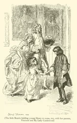 La Piccola Beatrix che Invita il Giovane Henry a Venire, con i Suoi Genitori, Visconte e Mia Signora Castlewood