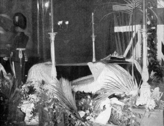 La regina Vittoria in stato di riposo a Osborne House, 1901
