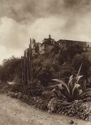 Messico: Chiesa di Tepepam (foto b/n)
