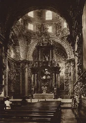 Messico: Puebla, cappella della chiesa di San Domingo (foto b/n)