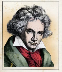 Ritratto del compositore e pianista tedesco Ludwig Van BEETHOVEN (1770-1827)
