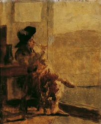 Fumatore seduto