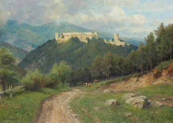 La rovina di Starhemberg nella valle di Piesting