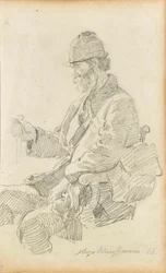 Escursionista in riposo