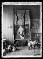 In studio, Sui cavalletti l