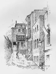 Ingresso alle terme romane, 1890