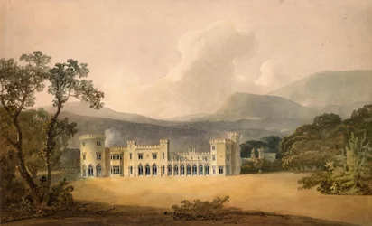 Facciata sul giardino del castello di Shanbally, contea di Tipperary