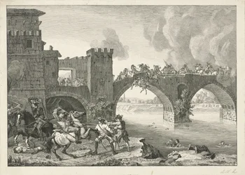 Combattimento su un ponte