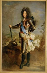 Luigi XIV di Francia (dipinto su tela)
