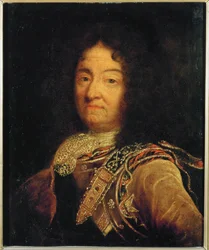 Luigi XIV in età avanzata (dipinto su tela)