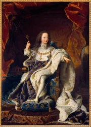 Ritratto di Luigi XV bambino di cinque anni in costume sacro, Re di Francia (1710-1774)