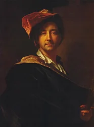 Francese:  Autoportrait au turban Autoritratto con turbante