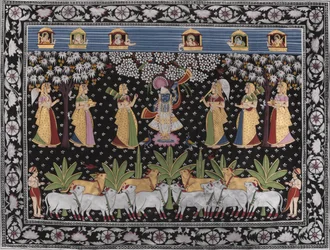 Krishna, le Gopi e le mucche