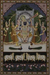 Shreenathji con le Gopi