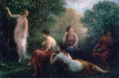 Arcadia, donna che fa il bagno, 1836-1904