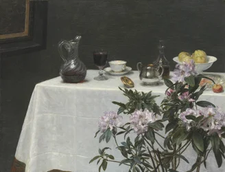 Natura morta: angolo di un tavolo, 1873
