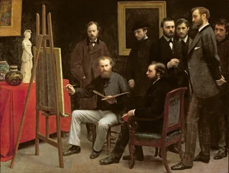 Studio a Batignolles, 1870
