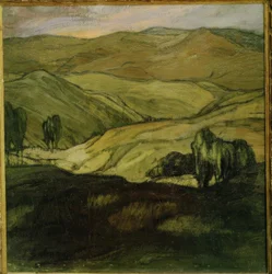 Ignacio Zuloaga / Paesaggio in Aragona, 1911