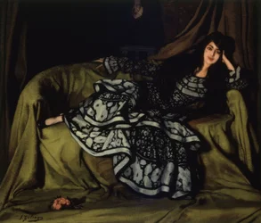 Marcelle Souty con abito a balze – 1915