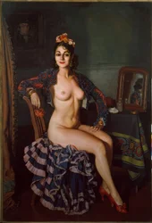 Ritratto di La Oterito nel suo camerino