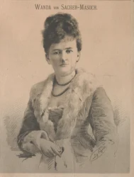 Scrittrice Wanda von Sacher-Masoch, nata Angelika Aurora Rümelin