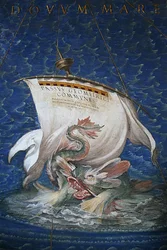 0 Dettaglio di una carta di Ignazio Danti - Galleria delle carte geografiche