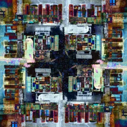 Mercato urbano colorato