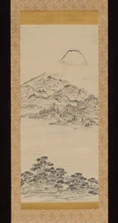 Monte Fuji, vista dalla baia di Tago no Ura