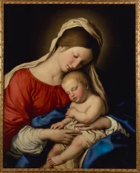 La Madonna con il Bambino Gesù dormiente