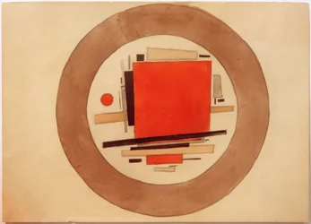 Progetto di pittura suprematista per porcellana