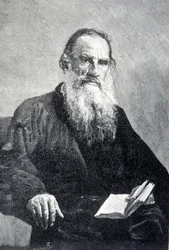 Ritratto di Leon Tolstoi, XX secolo (incisione)
