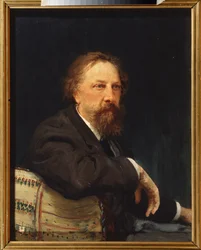 Ritratto dello scrittore conte Alexei Konstantinovich Tolstoy (1817-1875)