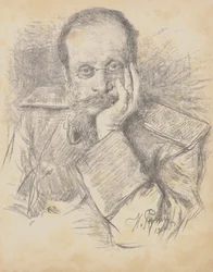Ritratto del compositore César Antonovich Cui 1835-1918, 1900