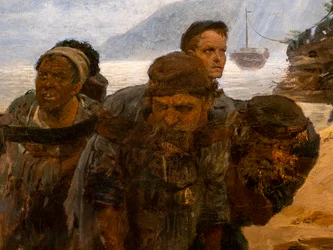 Torri che attraversano un guado (dettaglio)