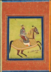 Principe Azam Shah a cavallo