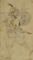 Un soldato tartaro, Ahmadnagar, altopiano del Deccan