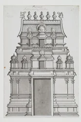 Un gopuram a due piani