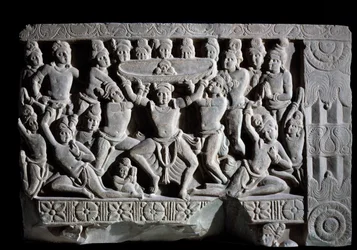Adorazione del turbante (frammento di rilievo, 225-325)