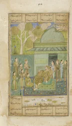 Bahram Gur nel padiglione verde