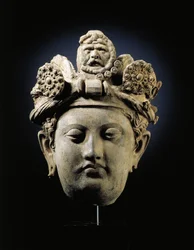 Testa di un Bodhisattva da Gandhara
