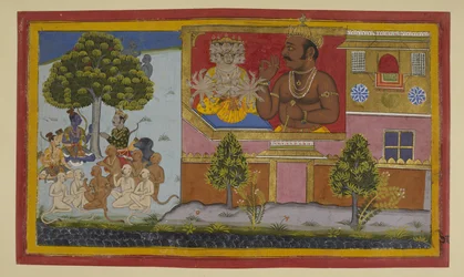 Kumbhakarṇa si vanta della vittoria; Rāma intende contrastare la sua presenza terrificante