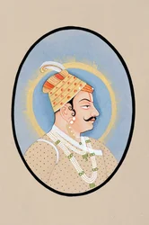 Miniatura del Maharaja Pratap Singh Kishangarh