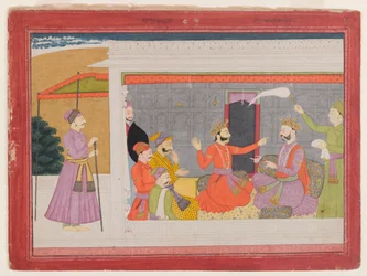 Pagina da una serie di Rukmini Haran, c.1780-1800