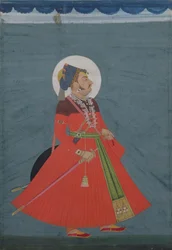 Ritratto del Maharajah Ajit Singh di Jodhpur (1678-1724) Jodhpur, XIX secolo