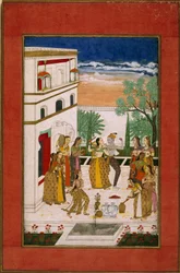 Radha e Krishna che danzano