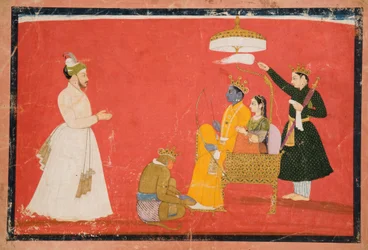 Rama e Sita in trono, c.1750