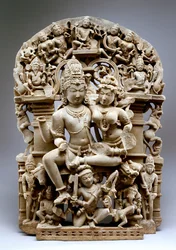 Ravana e Siva, cultura di Hinglajgarh, 1100 d.C.