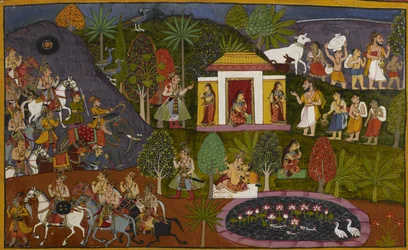 Rāma viene a sapere che la maledizione di Danda ha trasformato la regione in un deserto senza vita, chiamato Dandaka.