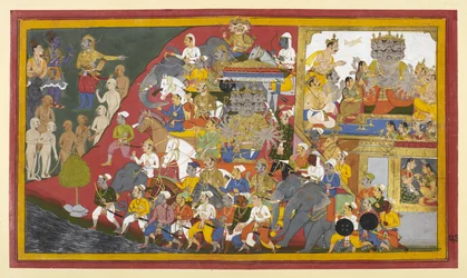 Rāvaṇa si prepara per la battaglia; Rāma consulta Vibhīṣaṇa sui comandanti nemici